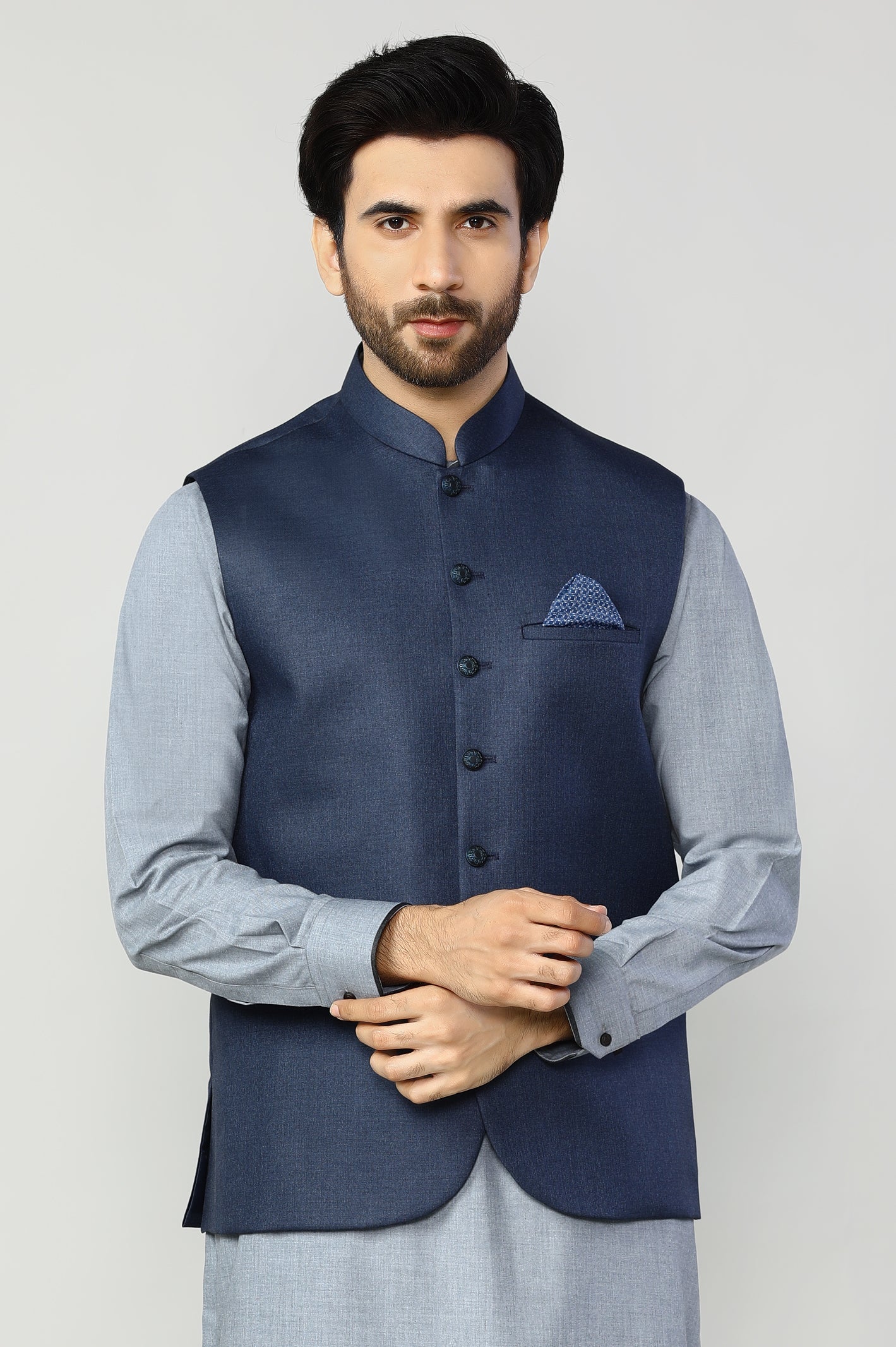 Royal Blue Waistcoat For Men - Diners