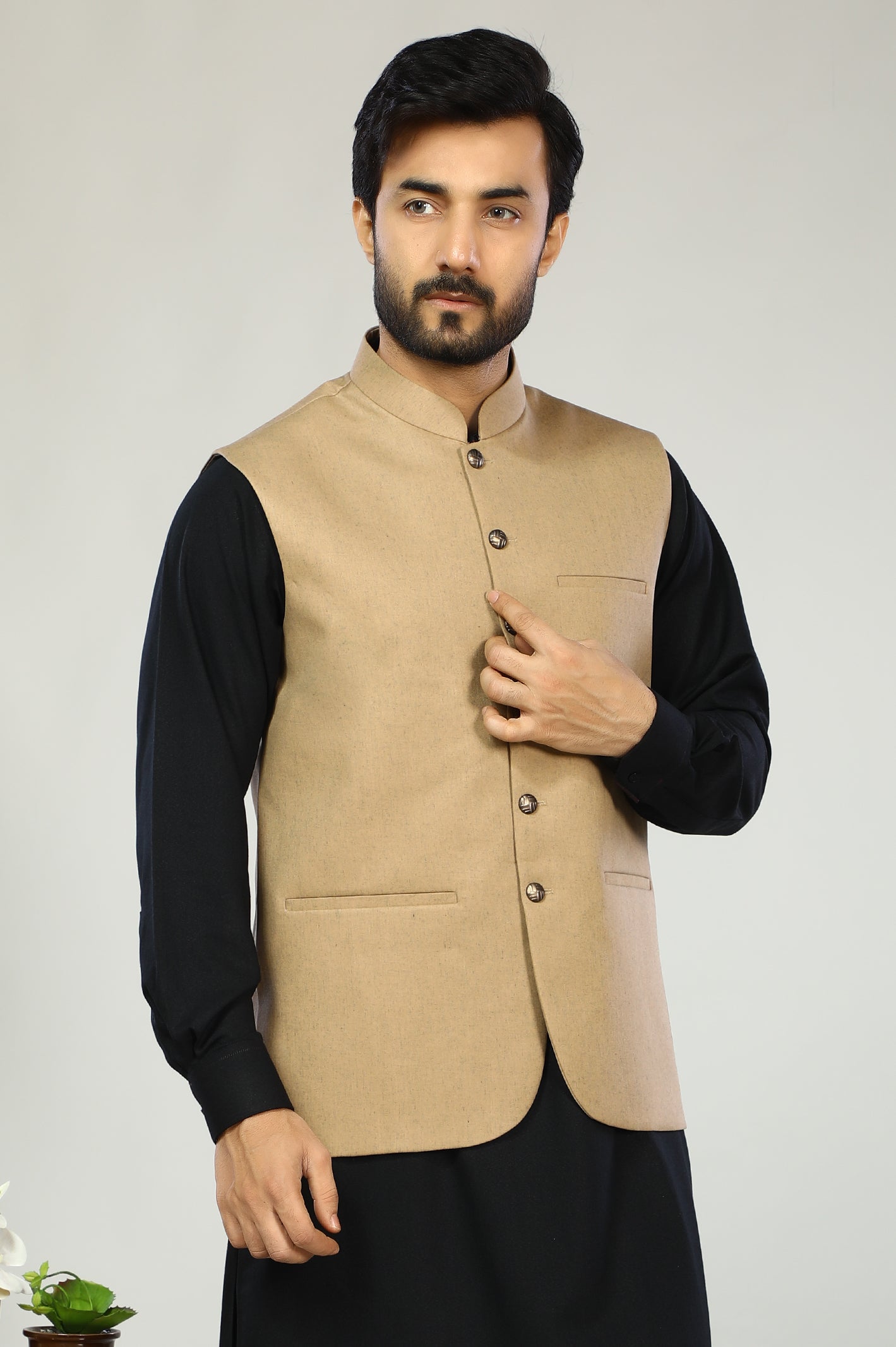 Mustard Waist Coat From Diners