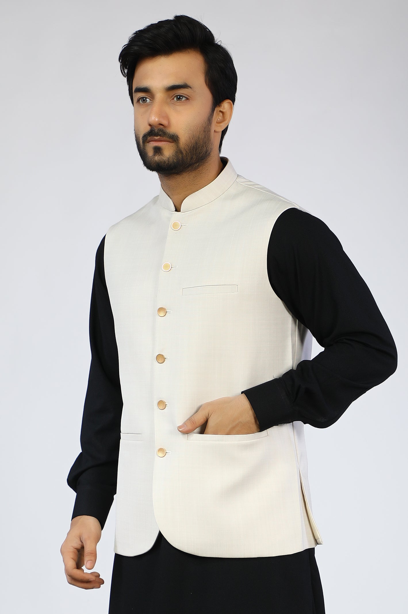 Cream Waist Coat - Diners