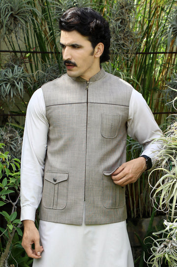 Beige Waist Coat - Diners