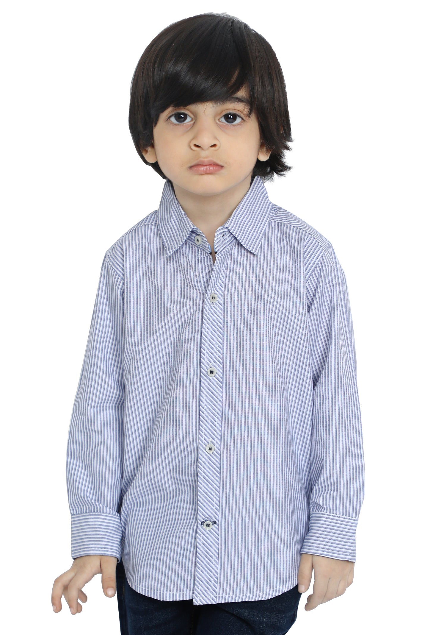 Boys Toddler Casual Shirt In Blue SKU: IBB-0023-BLUE - Diners