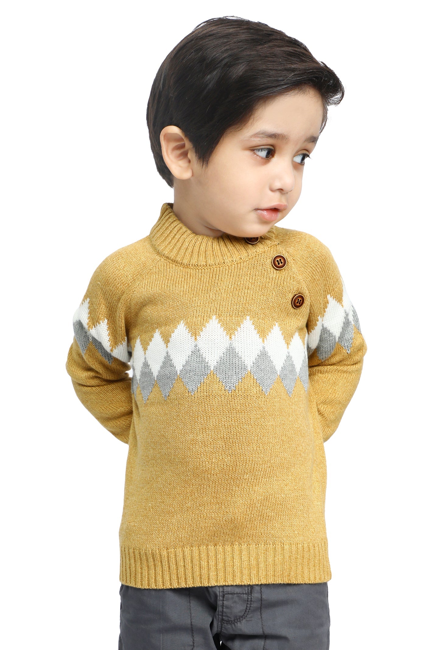 Boys Toddler Sweater In Beige SKU: IBE-0002-BEIGE - Diners
