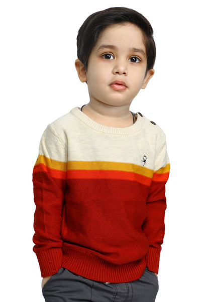 Boys Toddler Sweater In Rust SKU: IBE-0005-RUST - Diners