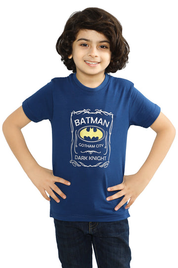 Boys Round Neck T-Shirt SKU: KBA-0418-NAVY - Diners