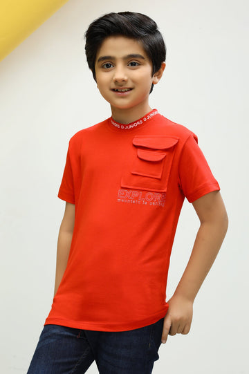 Boys Round Neck T-Shirt - Diners