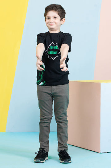 Boys Round Neck T-Shirt - Diners
