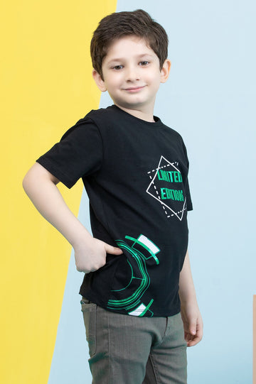 Boys Round Neck T-Shirt - Diners