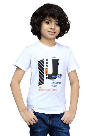 Boys Round Neck T-Shirt - Diners