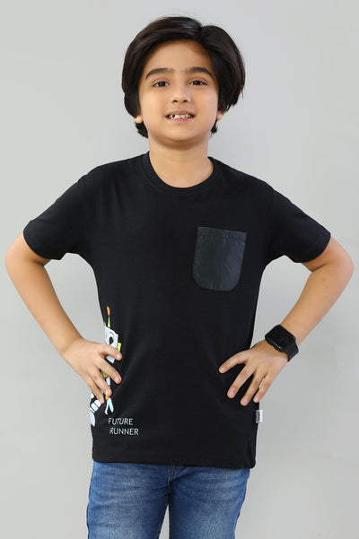 Boys Round Neck T-Shirt - Diners