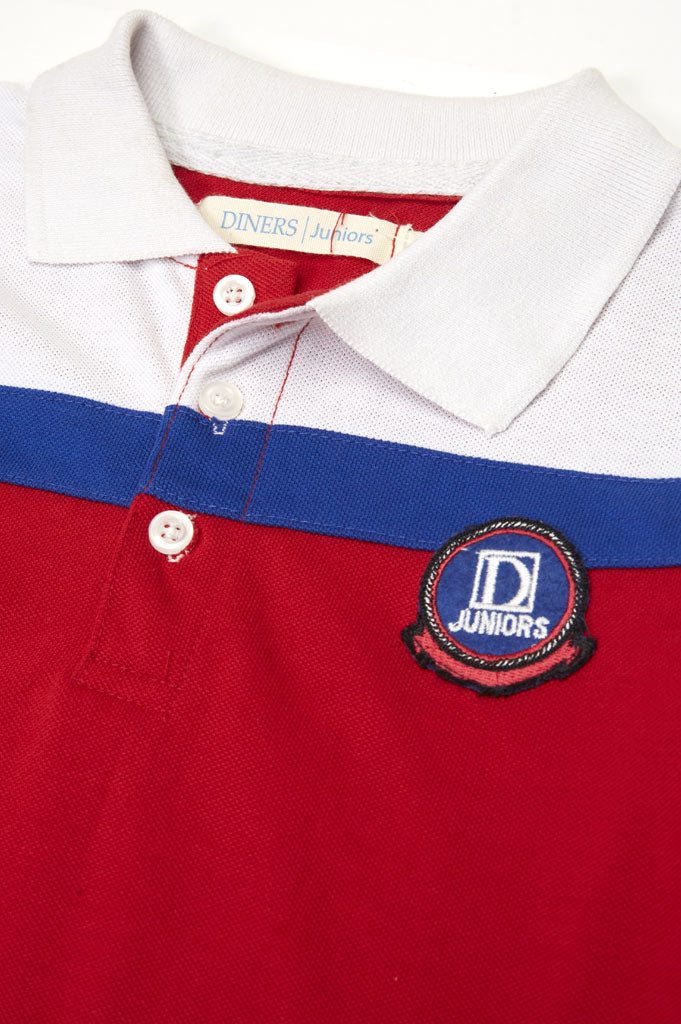 Boys Polo T-Shirt In Red SKU: KBA0184-Red - Diners