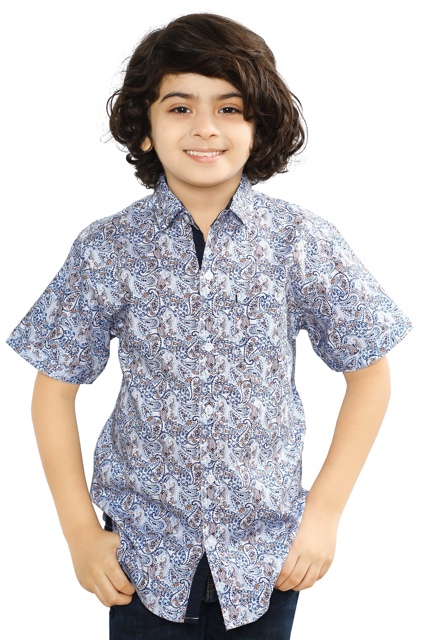 Boys Casual Shirt SKU: KBB-0534-BLUE - Diners