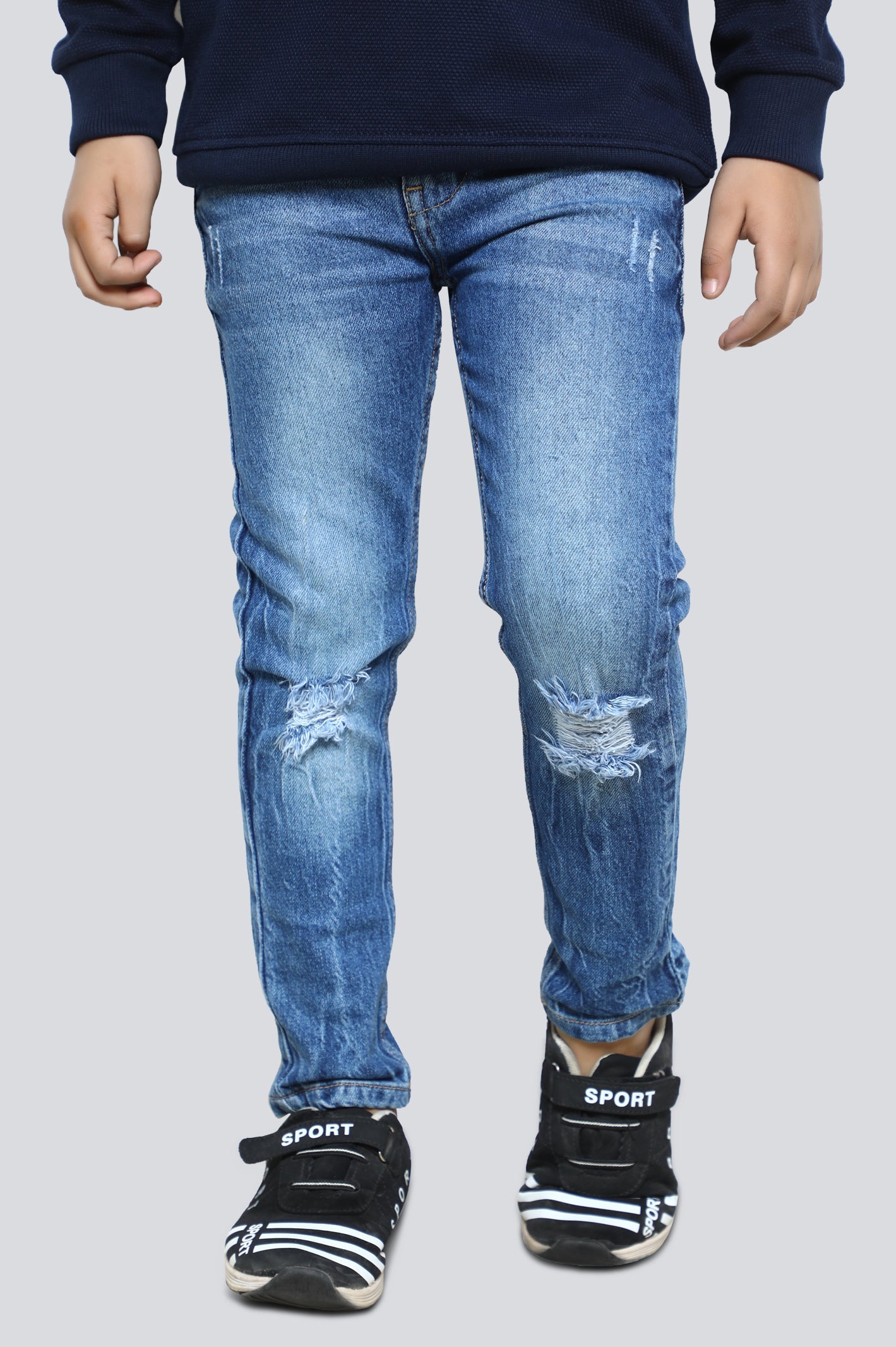 Blue Relaxed Fit Denim Jeans – Diners Pakistan