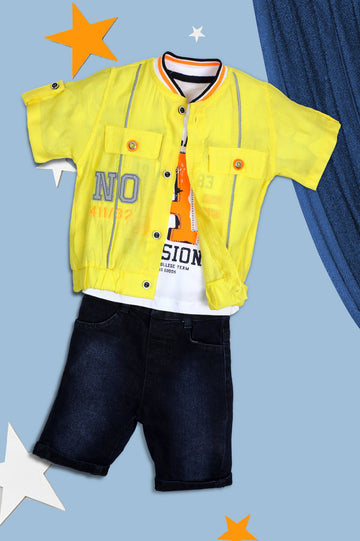 Boys Combos SKU: KBJ-0038-YELLOW - Diners