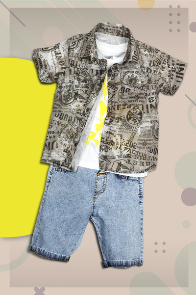 Boys Combos SKU: KBJ-0040-BROWN - Diners