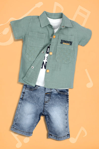 Boys Combos SKU: KBJ-0041-GREEN - Diners
