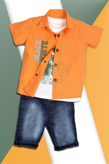 Boys Combos SKU: KBJ-0042-ORANGE - Diners