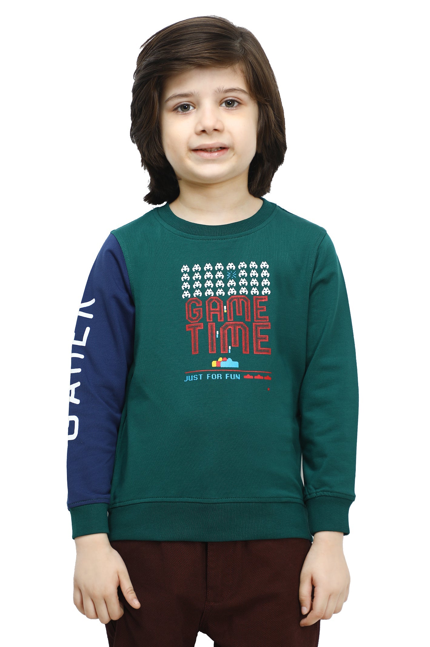 Boys Sweat Shirt SKU: KBP-0011-GREEN - Diners