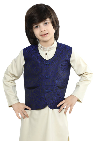 Kids Blue Waist Coat