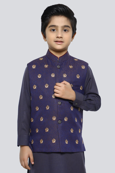 Purple Boys Waist Coat
