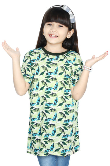 Girls T-Shirt In Green SKU: KGA-0202-GREEN - Diners