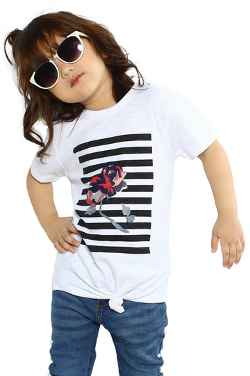 Girls T-Shirt In White SKU: KGA-0228-WHITE - Diners