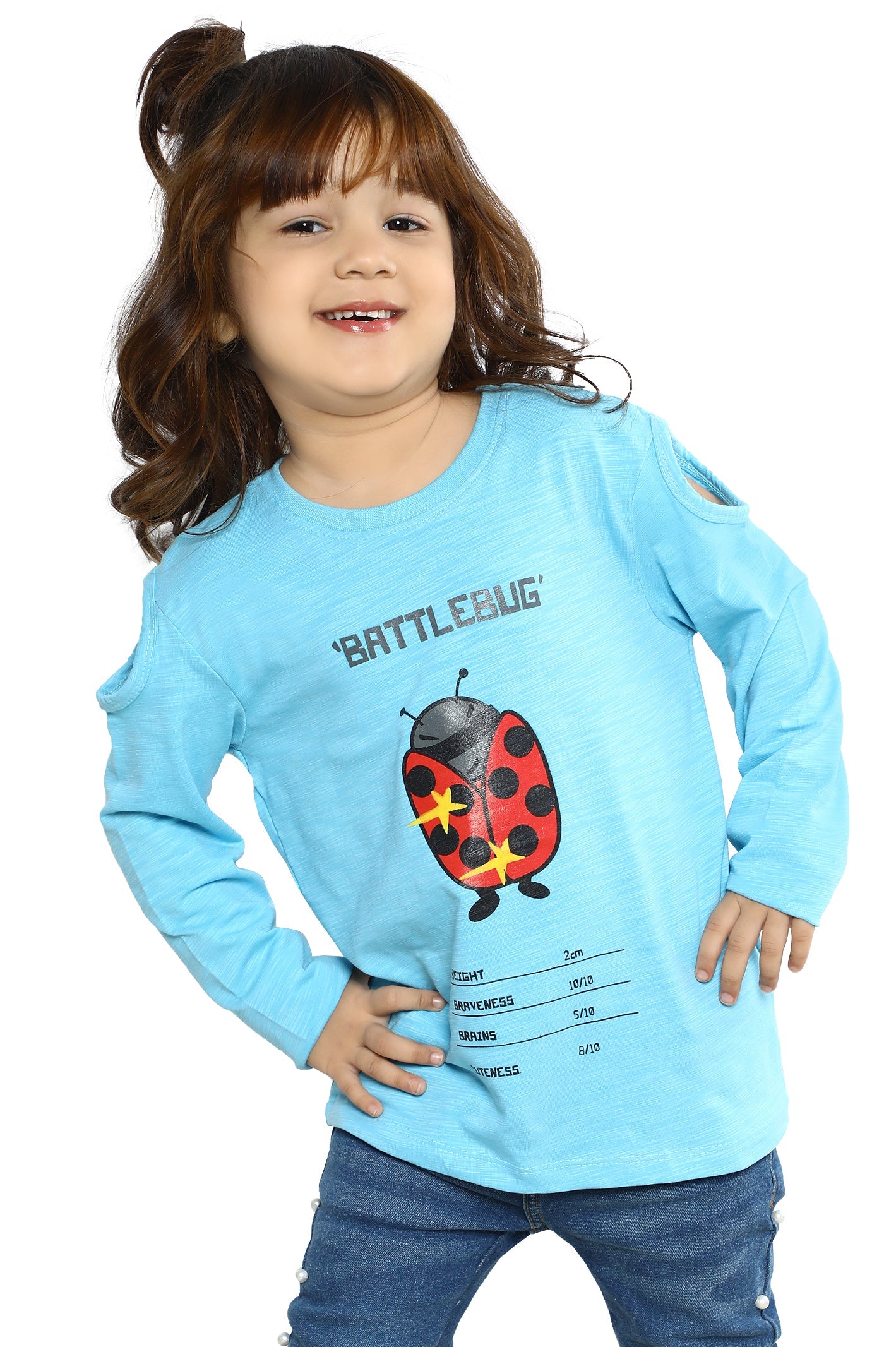 Girls T-Shirt In Turquoise SKU: KGA-0229-TURQUOISE - Diners