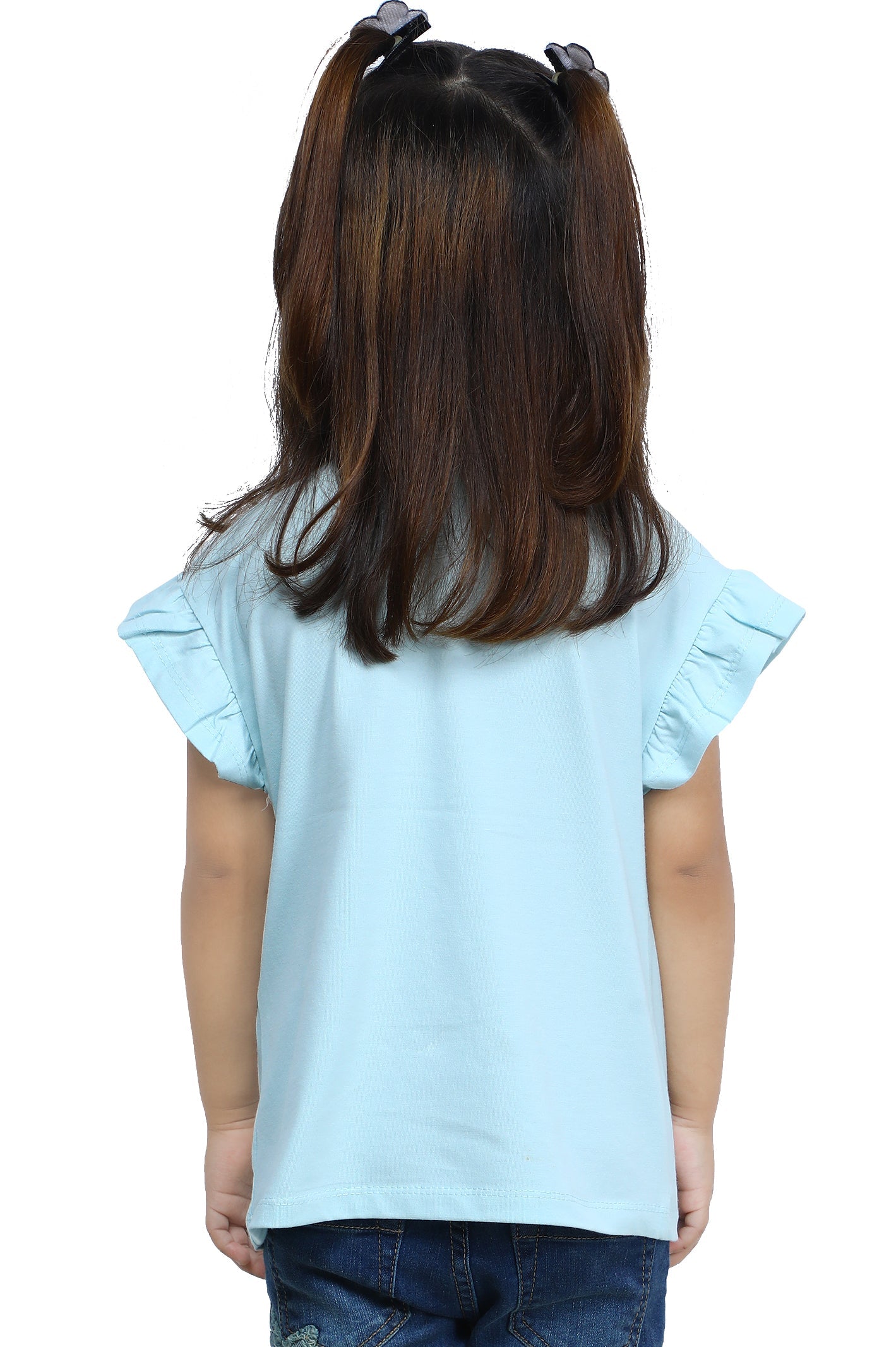 Girls T-Shirt In Aqua SKU: KGA-0269-AQUA - Diners