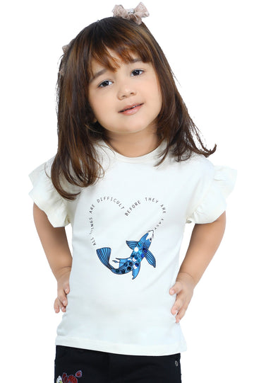 Girls T-Shirt In Sand SKU: KGA-0269-SAND - Diners
