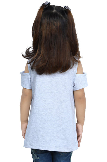 Girls T-Shirt In Grey SKU: KGA-0270-GREY - Diners
