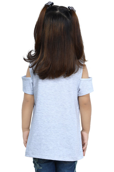 Girls T-Shirt In Grey SKU: KGA-0270-GREY - Diners