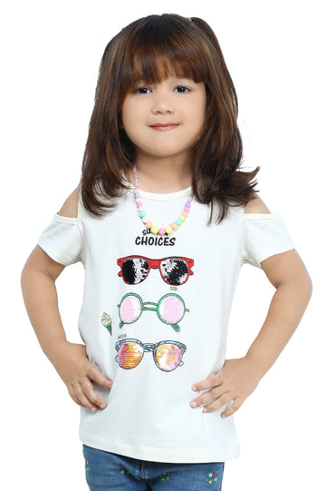 Girls T-Shirt In Sand SKU: KGA-0270-SAND - Diners