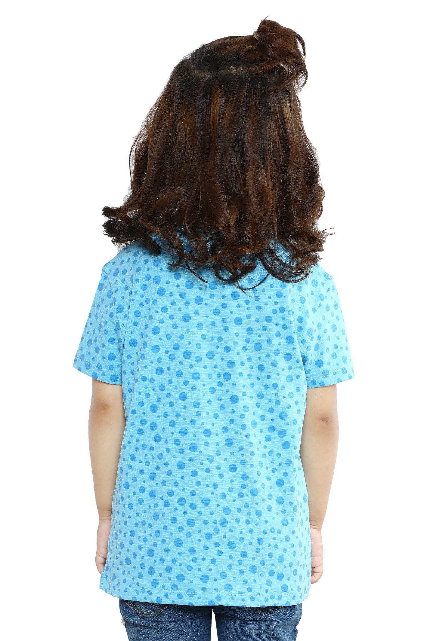 Girls T-Shirt In Turquoise SKU: KGA-0225-TURQUOISE - Diners