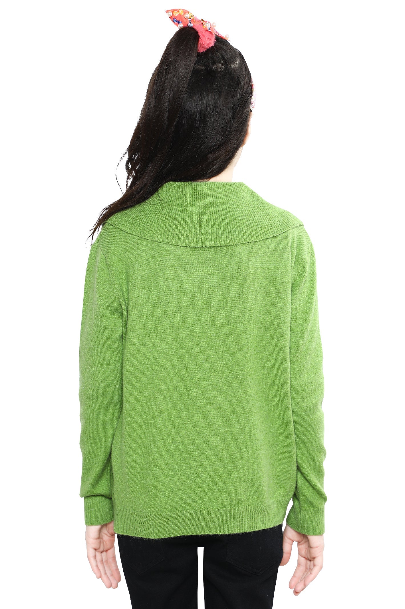 Girls Sweater SKU: KGE-0161-GREEN - Diners