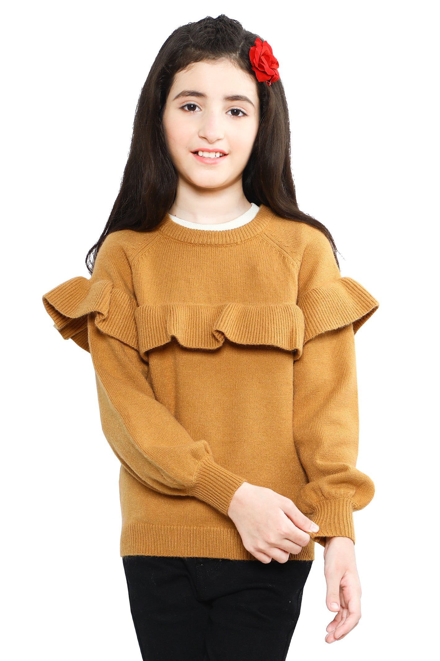 Girls Sweater SKU: KGE-0162-RUST - Diners
