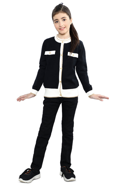 Girls Sweater SKU: KGE-0164-BLACK - Diners