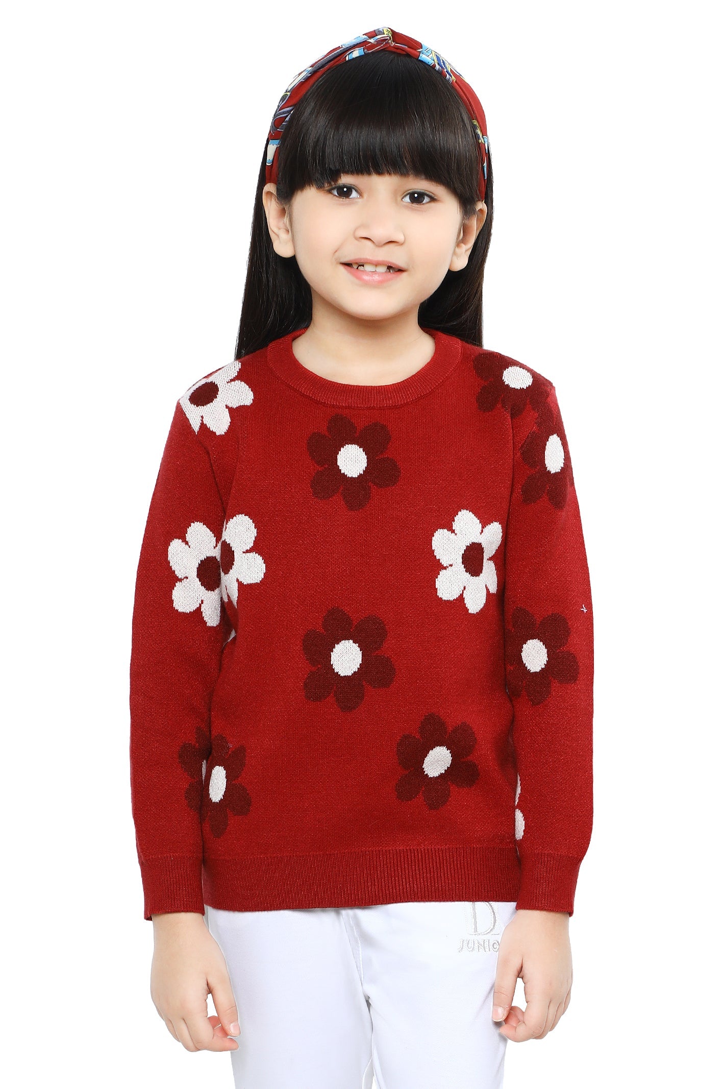 Girls Sweater SKU: KGE-0154-RED - Diners