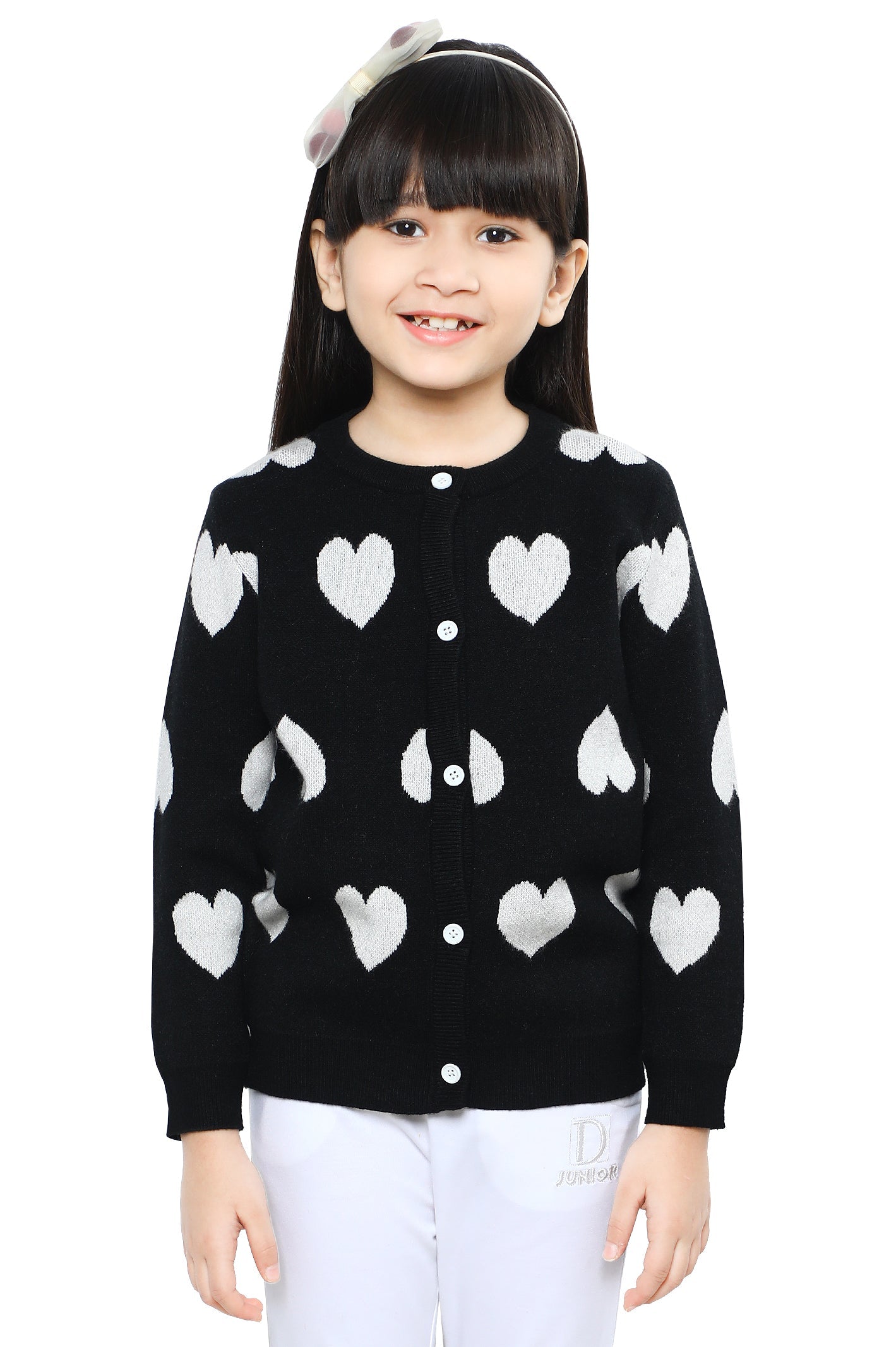 Girls Sweater SKU: KGE-0158-BLACK - Diners