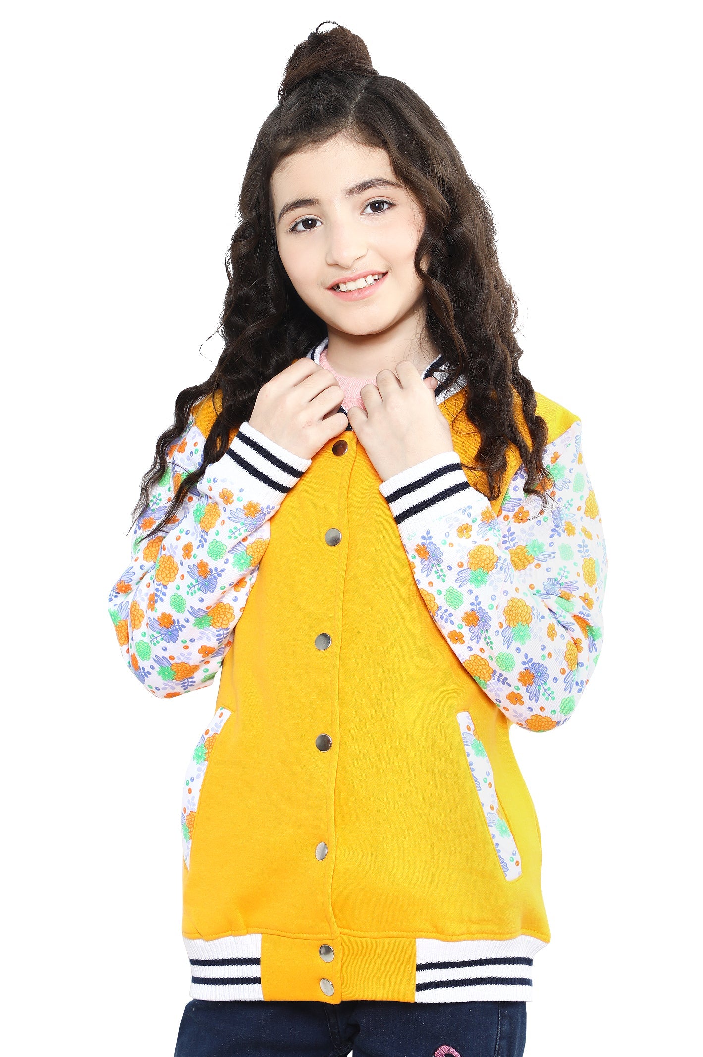 Girls Jackets SKU: KGF-0137-YELLOW - Diners