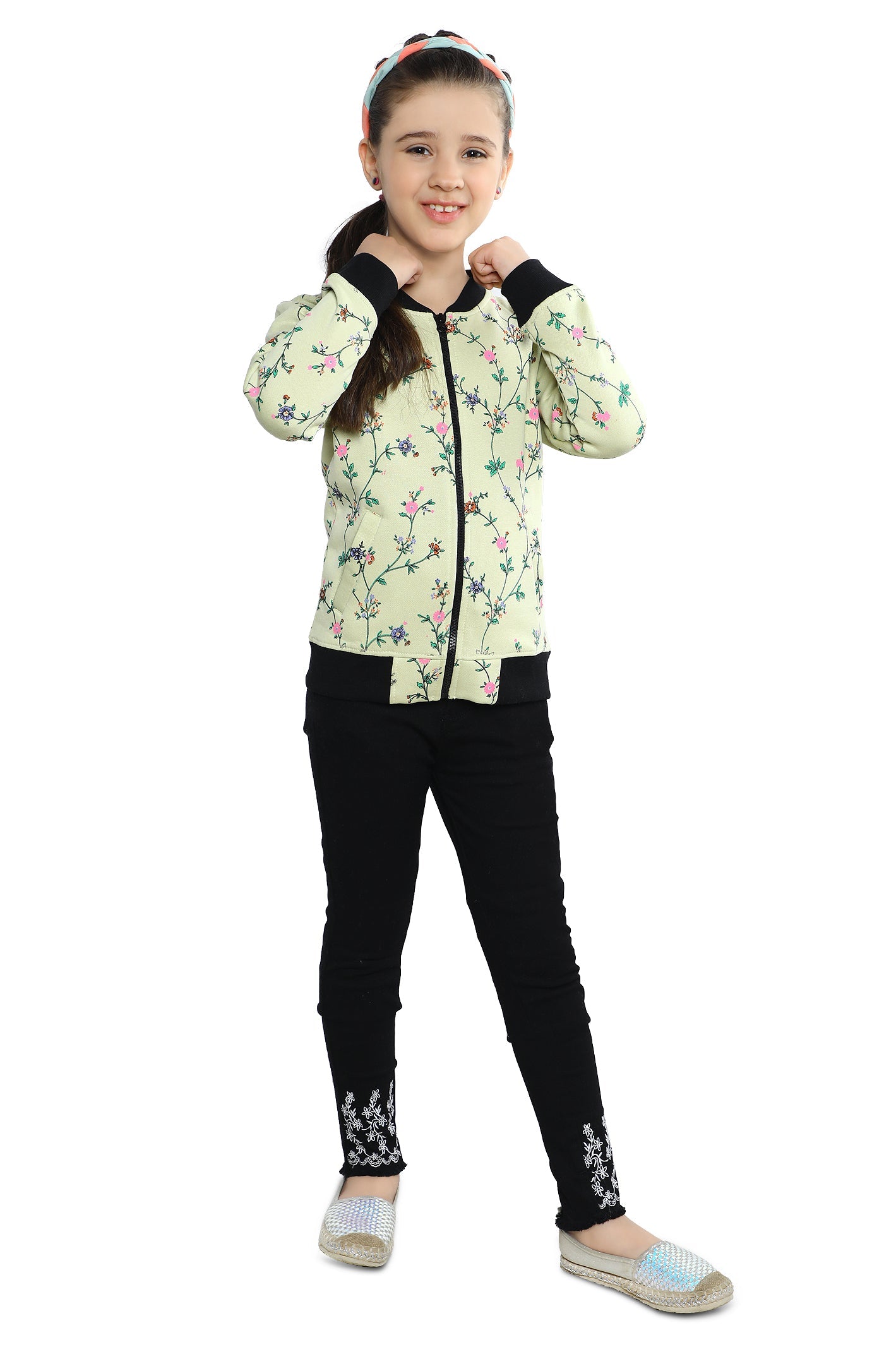 Girls Jackets SKU: KGF-0161-GREEN - Diners