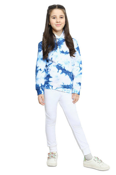 Pull Over Hoodie For Girls SKU: KGI-0005-BLUE - Diners