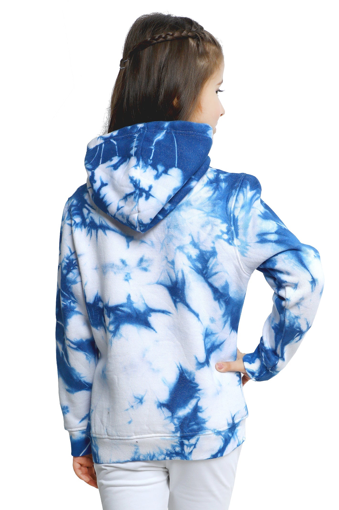 Pull Over Hoodie For Girls SKU: KGI-0005-BLUE - Diners
