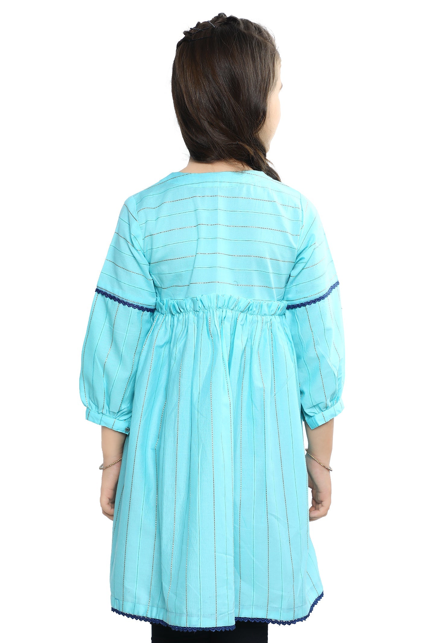 Girls Kurti SKU: KGKK-0324-BLUE - Diners