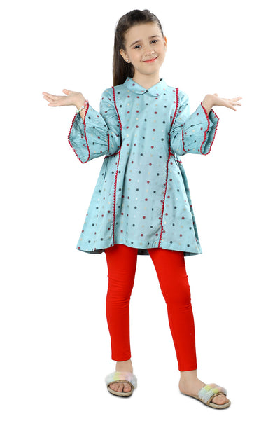 Girls Kurti SKU: KGKK-0377-D-GREEN - Diners