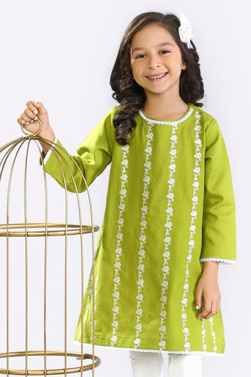 Dobby Green Kurti From Diners