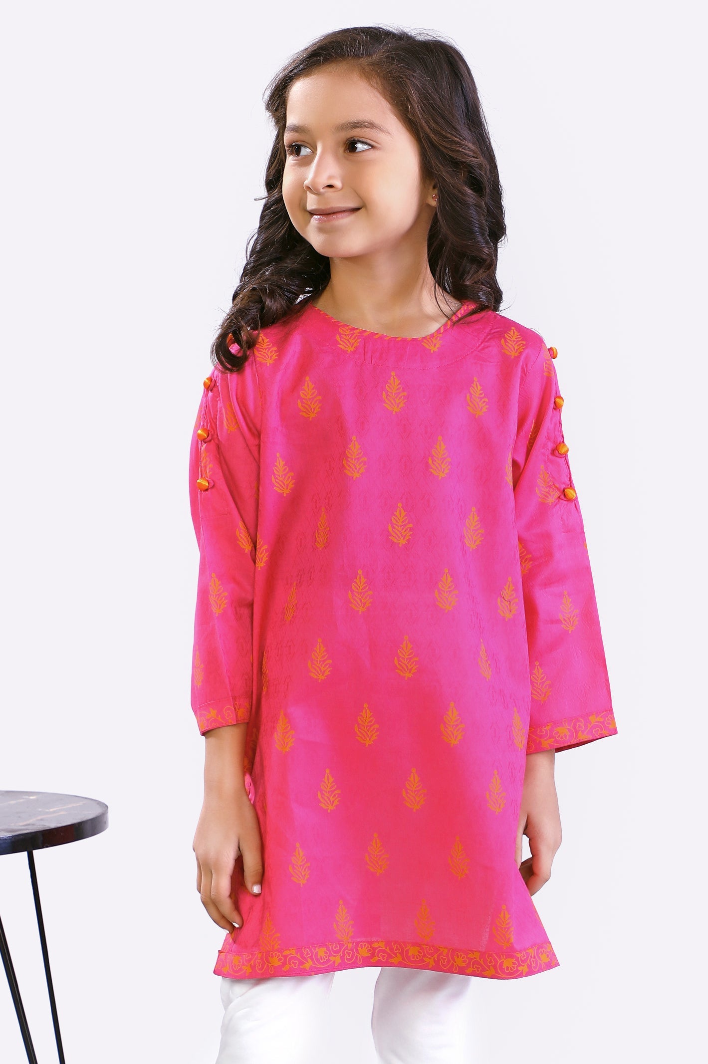 Pink Girls Kurti From Diners