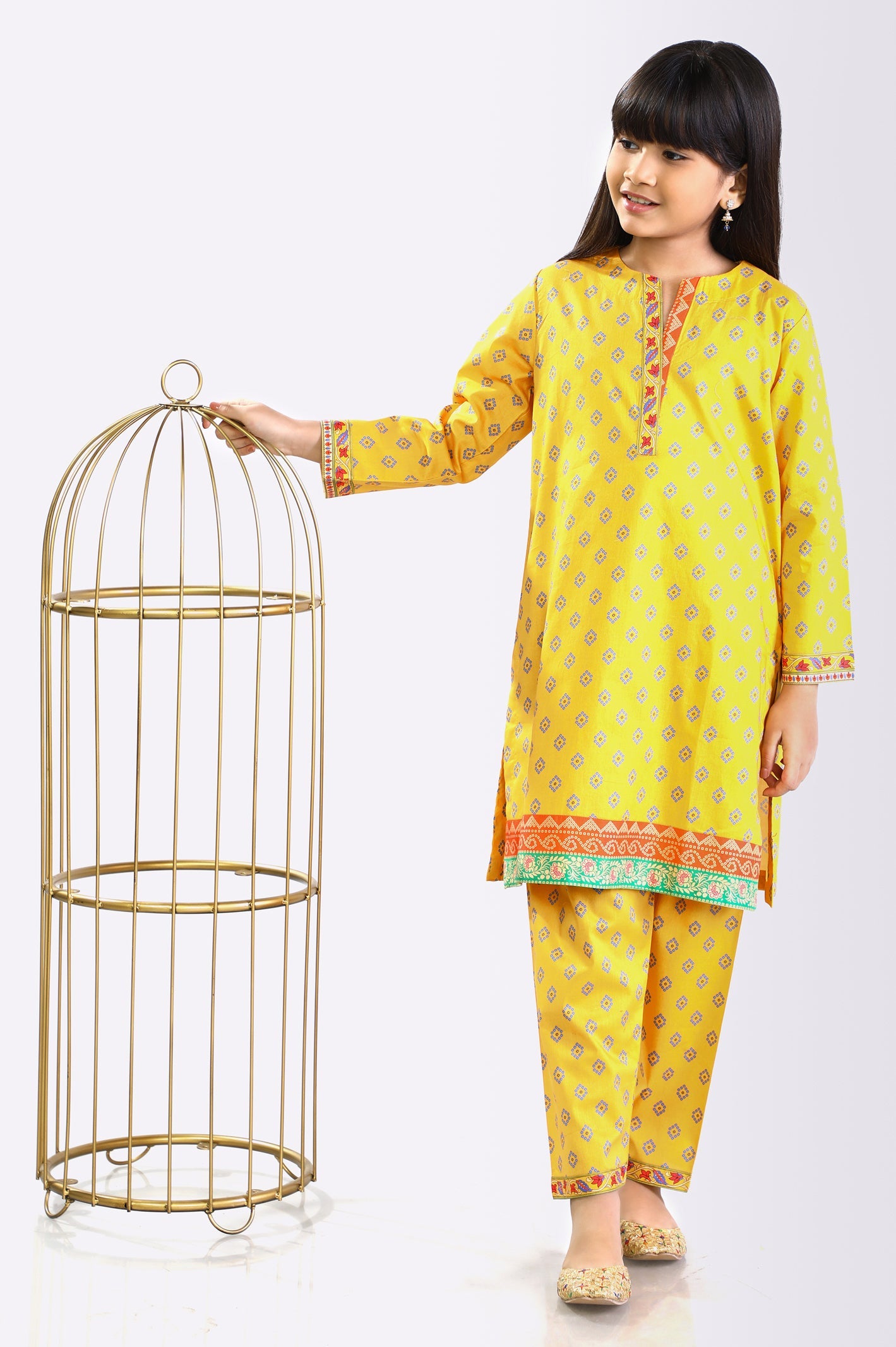Cambric Yellow 2PC Suit From Diners
