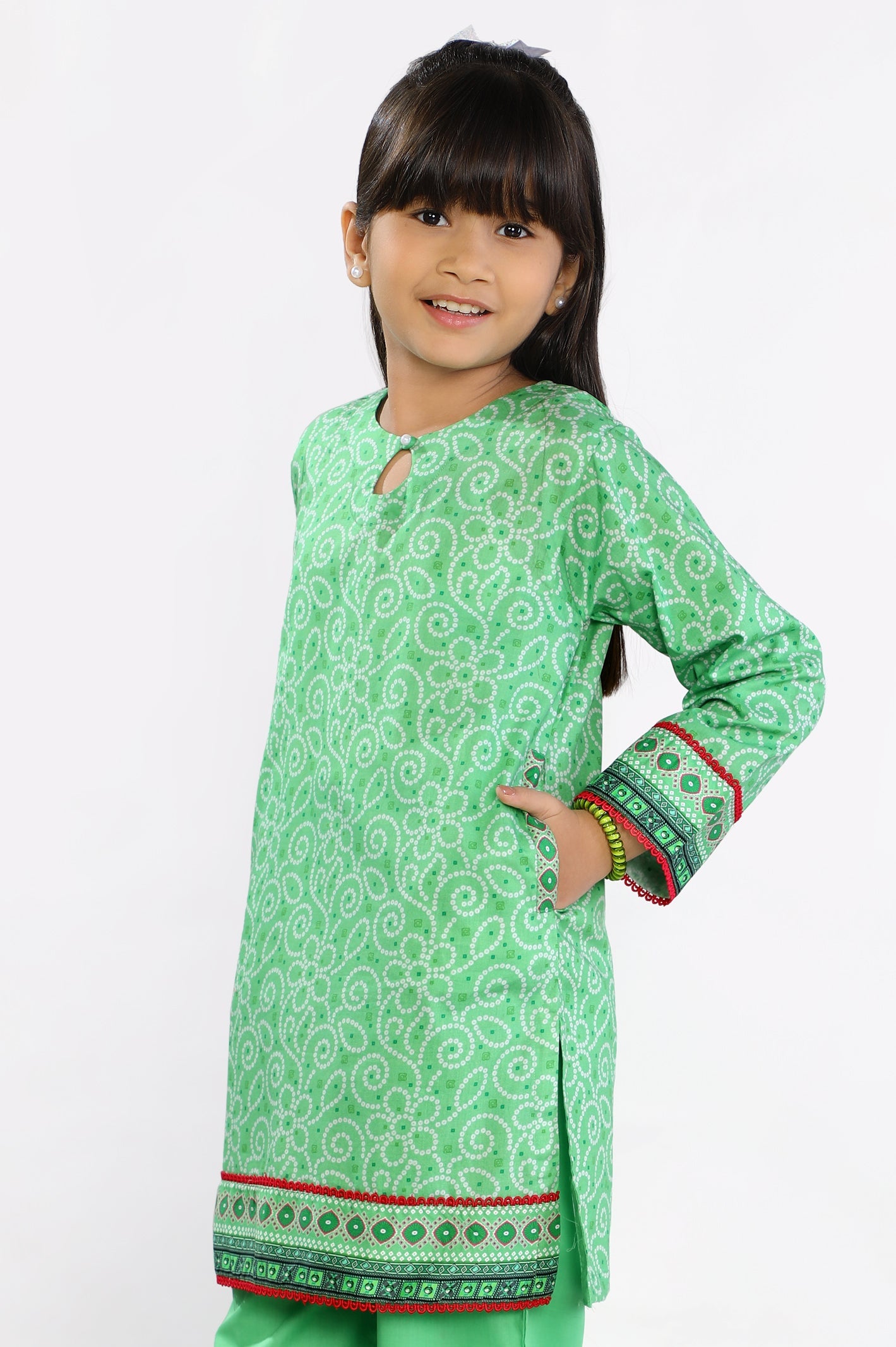 Green Girls 2PC Suit From Diners
