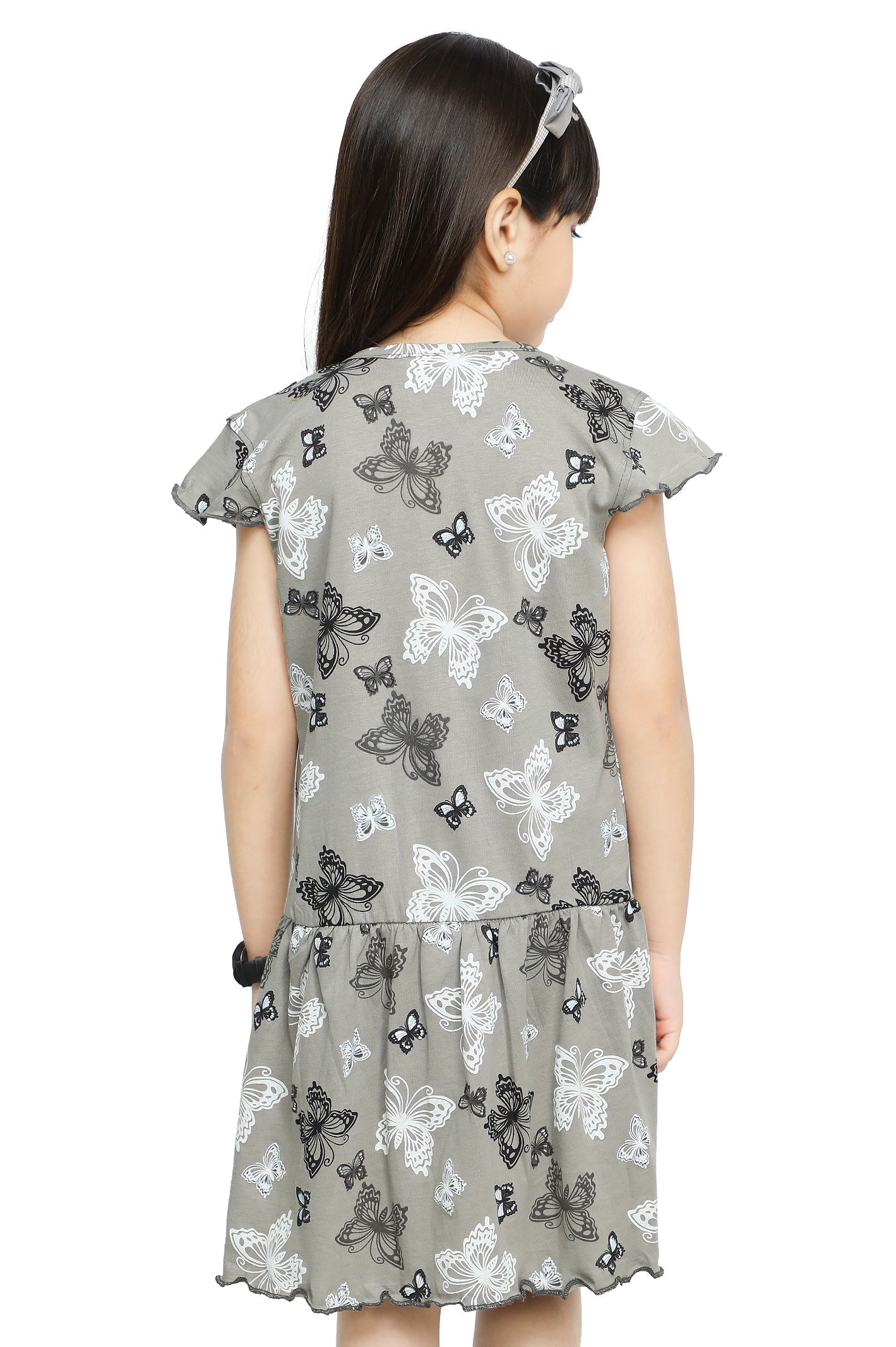 Girls Frock SKU: KGL-0321-L/GREY - Diners