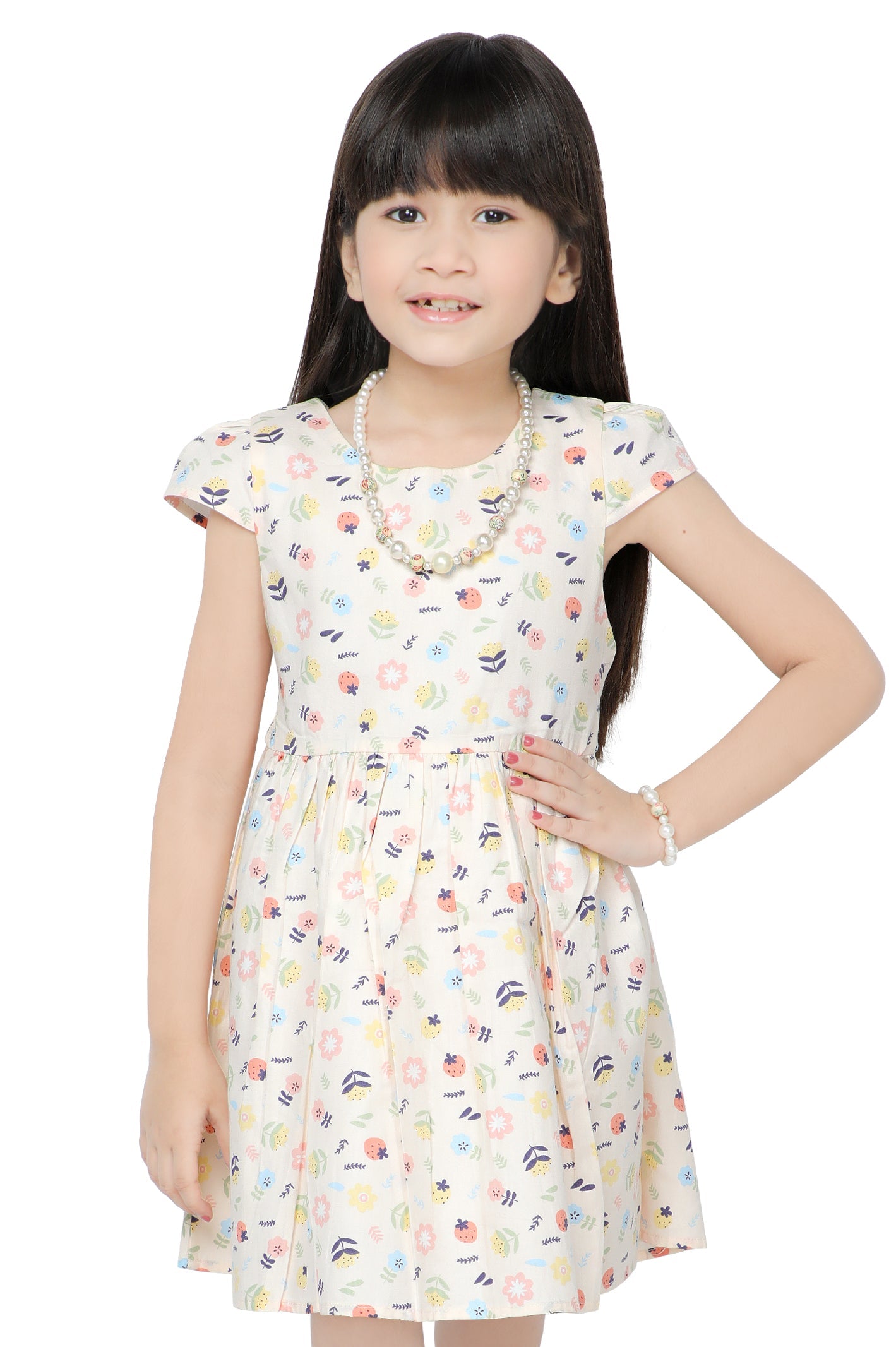 Girls Frock in L-Pink SKU: KGL-0336-L-PINK - Diners