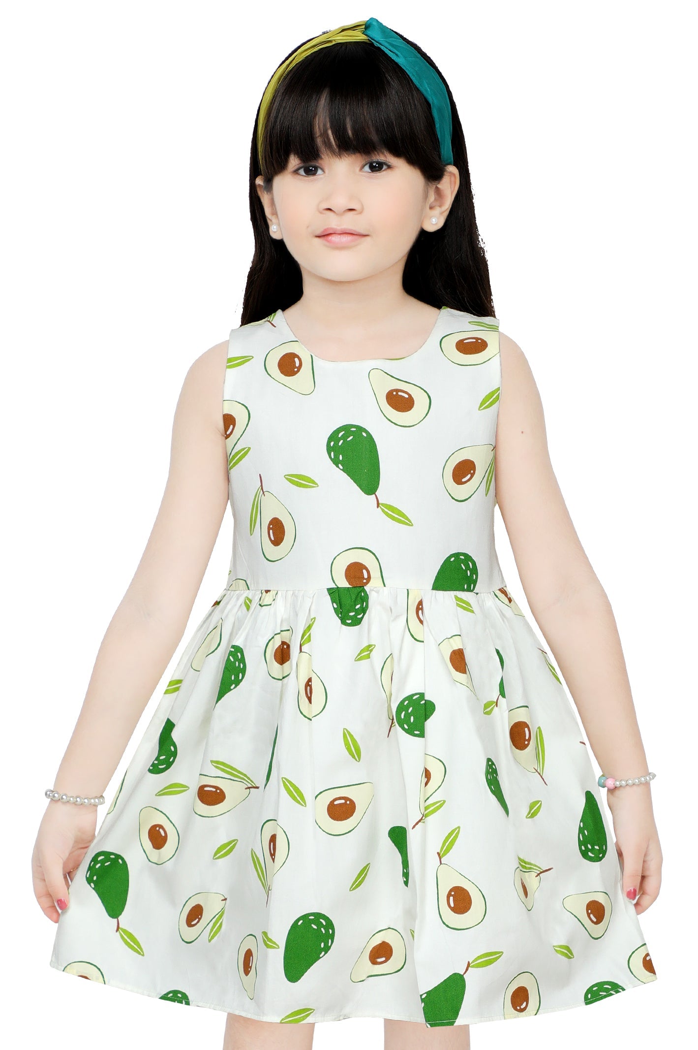 Girls Frock in White SKU: KGL-0338-WHITE - Diners